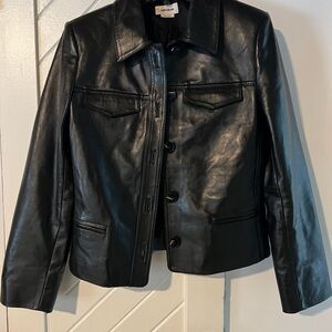 Women's Black Leather Jacket